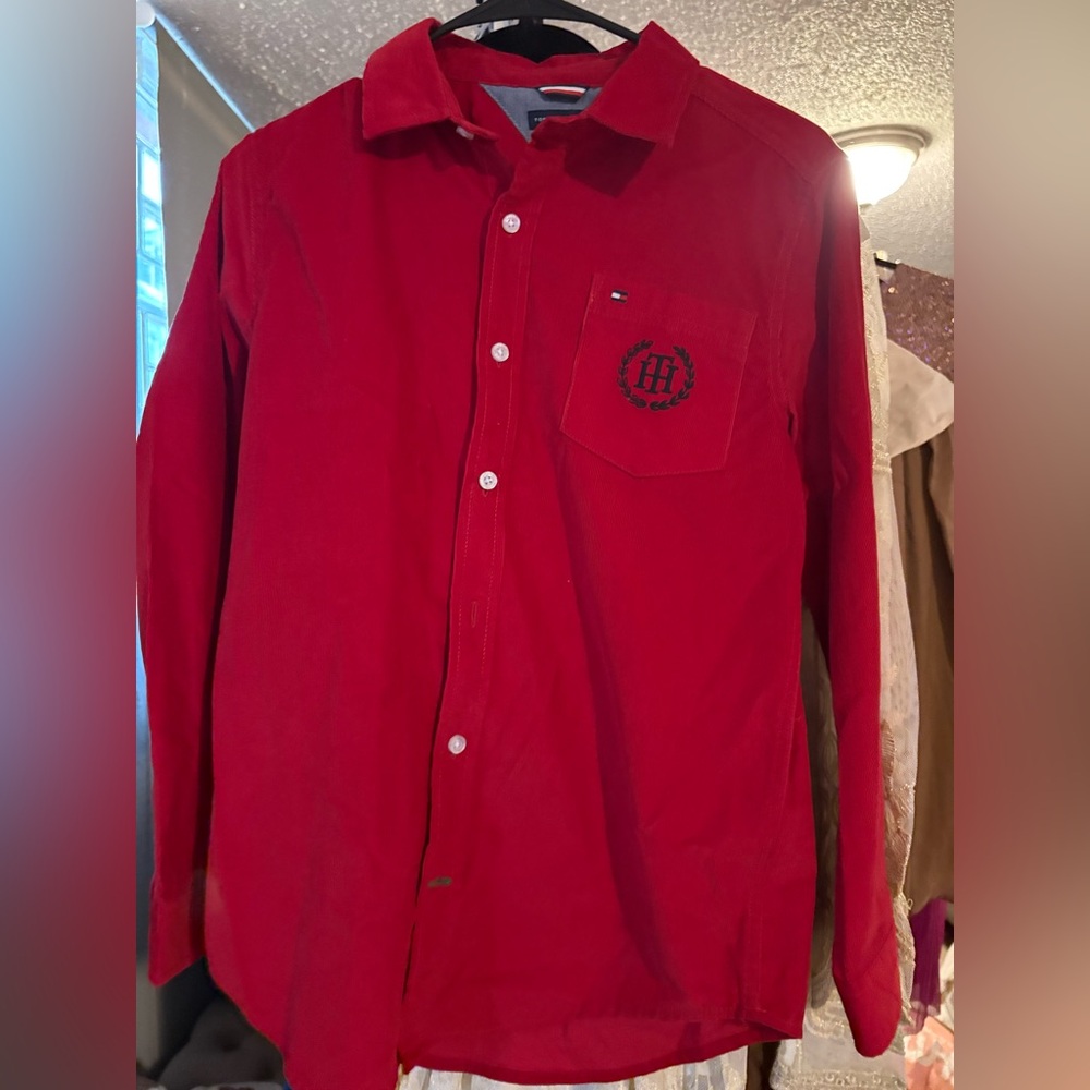 Bundle 3 for $15. Tommy Hilfiger Kids Vibrant Red Shirt. Size Large.